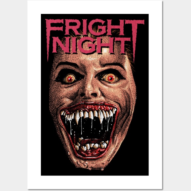 Fright Night, Horror, Cult Classic, Vampire Wall Art by PeligroGraphics